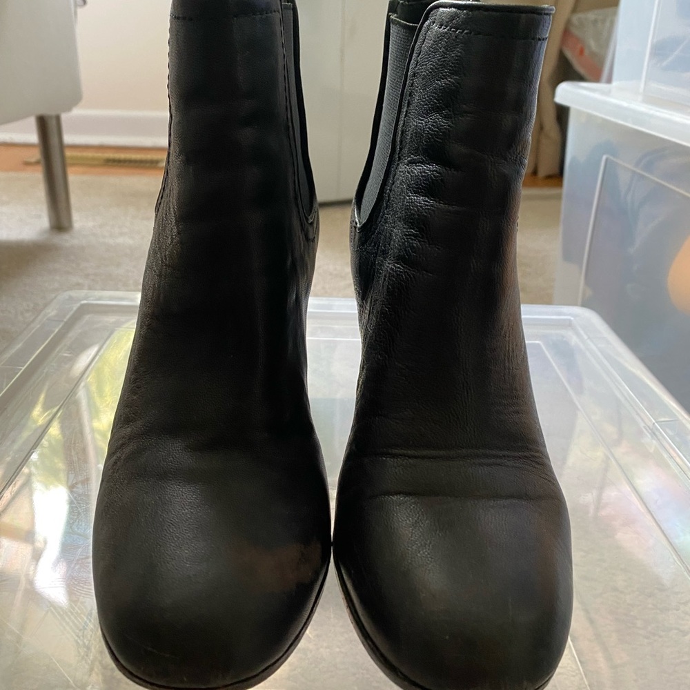 Tory Burch black heeled booties